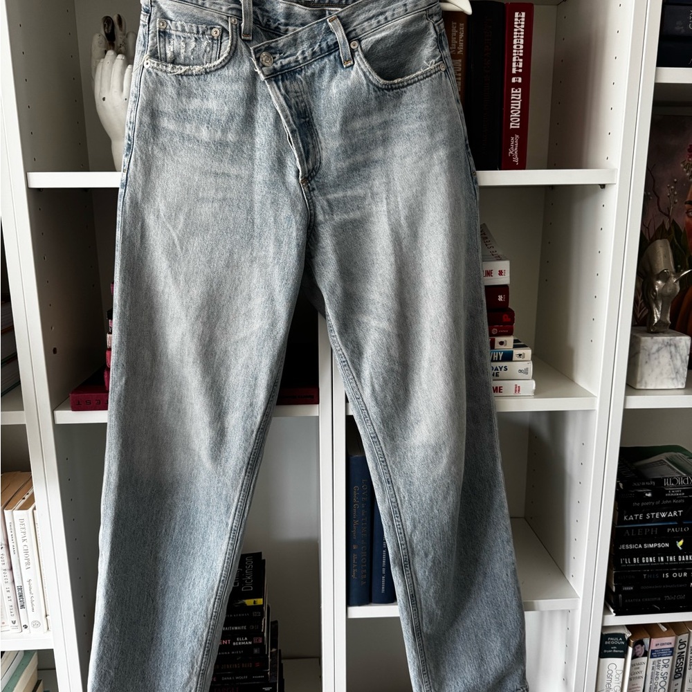 Agolde Blue Straight Jeans Classic Style